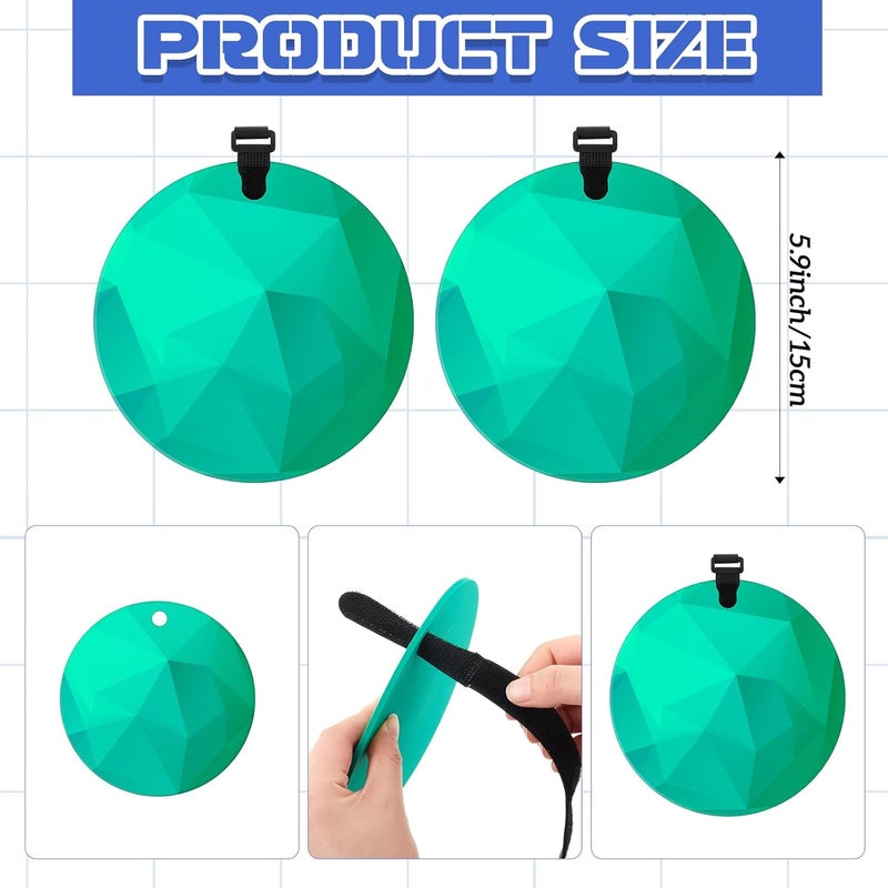 Arrowbash 4 Pcs Silicone Lacrosse Targets for Goal 6 Inch Hockey Targets Shooting Goal Target Discs with Straps Set Reactive Hockey Training Equipment for Lacrosse Soccer Baseball Practice, Green - Image 3